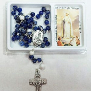 TALISMAN4U Seven Sorrows of Mary Rosary Chaplet Deep Blue TALISMAN4U Seven Sorrows of Mary Rosary Chaplet Deep Blue