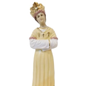 Estátua de Nossa Senhora La Salette, La Salette, Estatueta Religiosa Salette, Presente Religioso, Arte Católica, Arte Sacra