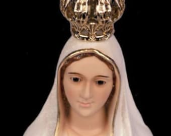 Statue of Our Lady of Fatima, Virgin Mary Statue, Our Lady Religious Figurine in Classic Paint, Religious Gift, Sacred Art