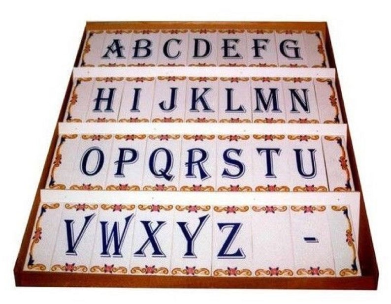 Tile Letters And Numbers Letter & Number Ceramic Tiles, Personalized Wall Decor, 4.33 X 2.56 - Etsy