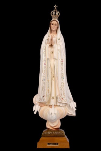 Statue of Our Lady of Fatima, Virgin Mary Statue, Our Lady Religious Figurine Classic Paint, Sacred Art, religious figurine, catholic statue