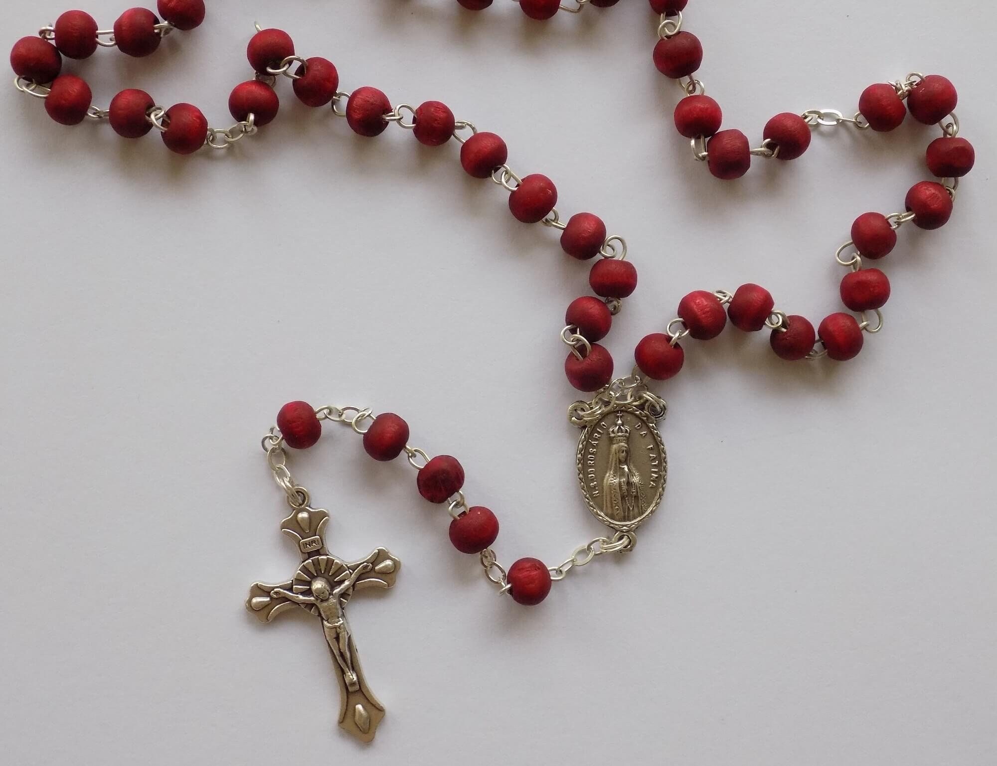 Collana Rosario con Croce Vetro Murano e Murrine | Variante Colore Verde