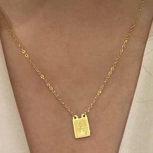 Scapular pendant handmade, Handmade Personalized Necklace, Pendant Scapular, Minimalist Jewelry, Scapular, Metal scapular, Elegant Scapular