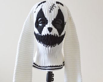 Custom Crochet Bunny Balaclava Clown Joker Horror Ski Masks Streetwear Designs