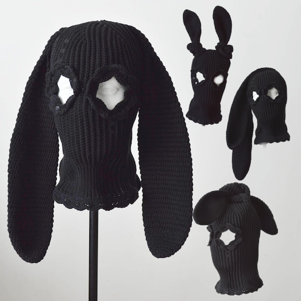 Balaclava Bunny Ears Men Etsy