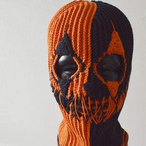Custom Ghost Clown Crochet Balaclava Ski Mask for Men and Woman 3 Holes ...
