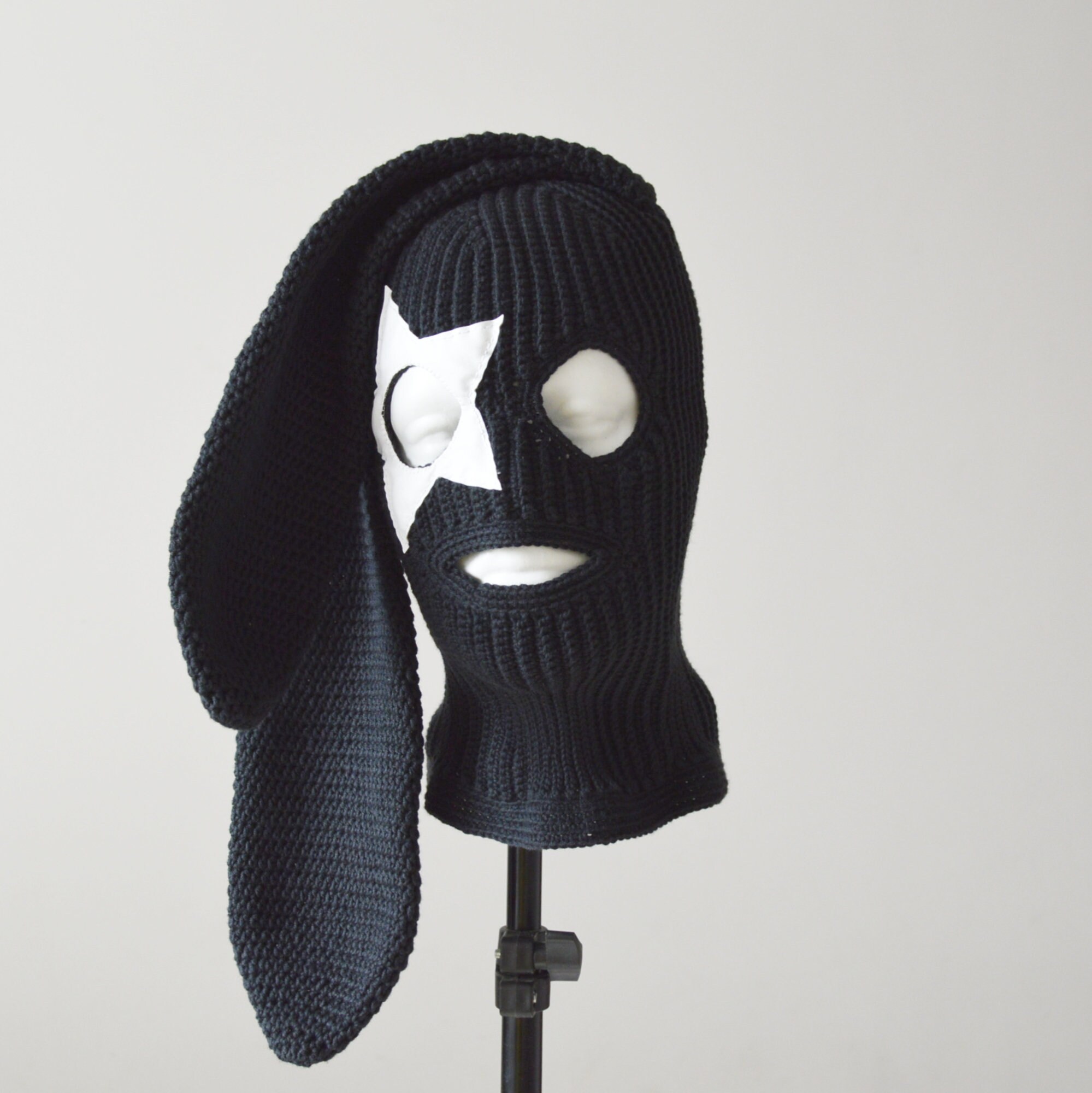 Custom Crochet Bunny Balaclava: Knit Rabbit Ear Ski Mask