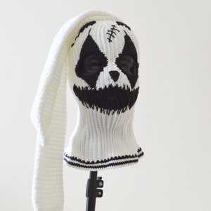 Custom Joker Bunny Ears Ski Mask 3 Holes Crochet Creepy Clown - Etsy