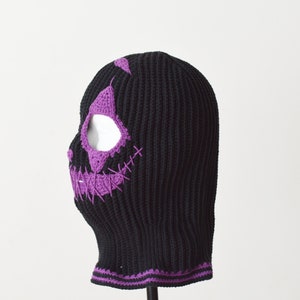 Custom Ghost Clown Crochet Balaclava Ski Mask for Men and Woman Knit ...