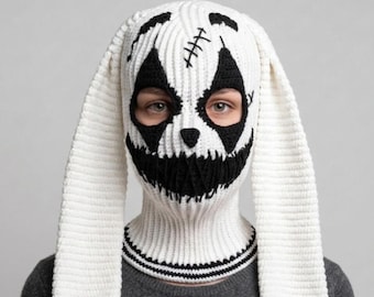 Custom Crochet Balaclava Clown Joker Horror Ski Masks Bunny