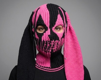 Benutzerdefinierte gehäkelte Balaclava Clown Ohren Horror Ski Masken Jester