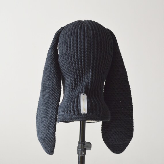 Custom Crochet Bunny Balaclava Star Full Face Mask Rabbit Ear