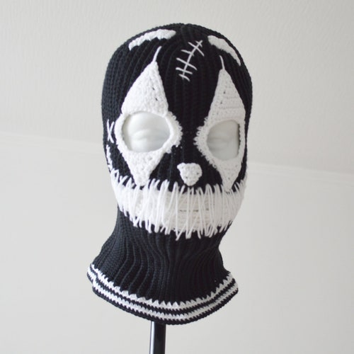 Custom Joker Crochet Clown Ski Mask for Men and Woman Creepy - Etsy