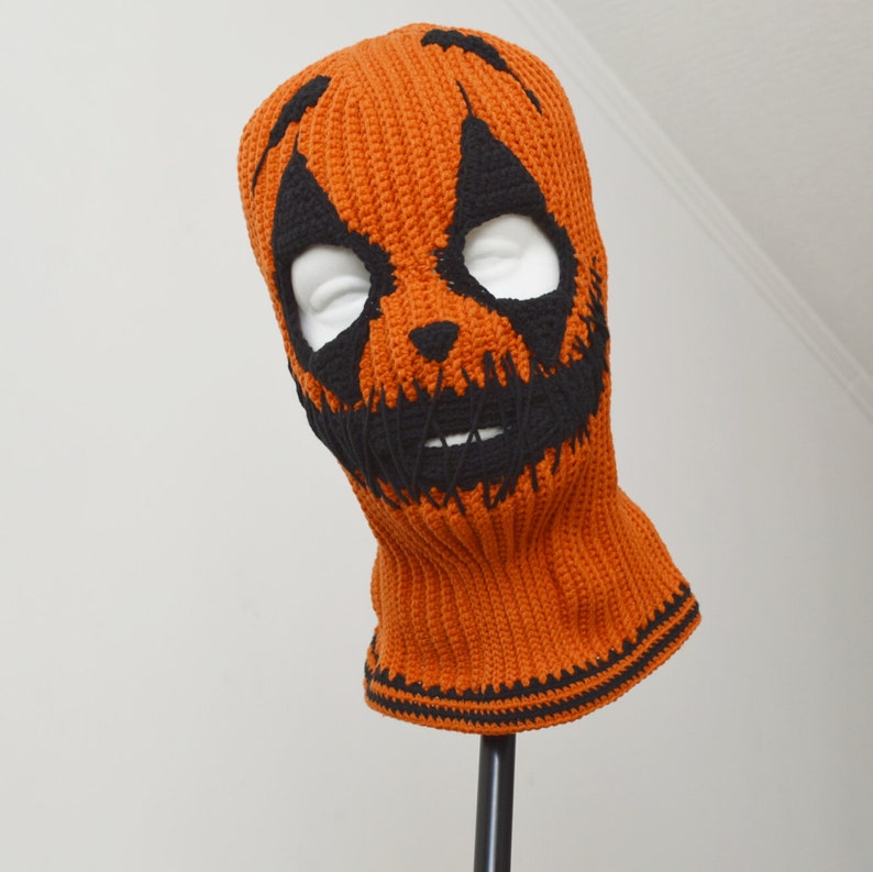 Custom Ghost Clown Crochet Balaclava Ski Mask for Men and - Etsy