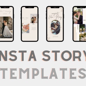 4 event/wedding instagram story templates