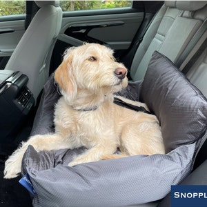 60x50cm Largest on market! Travel Dog Car Seat Bed Carrier Booster, Collar & Seat Straps. Easy wipe/wash removable covers.