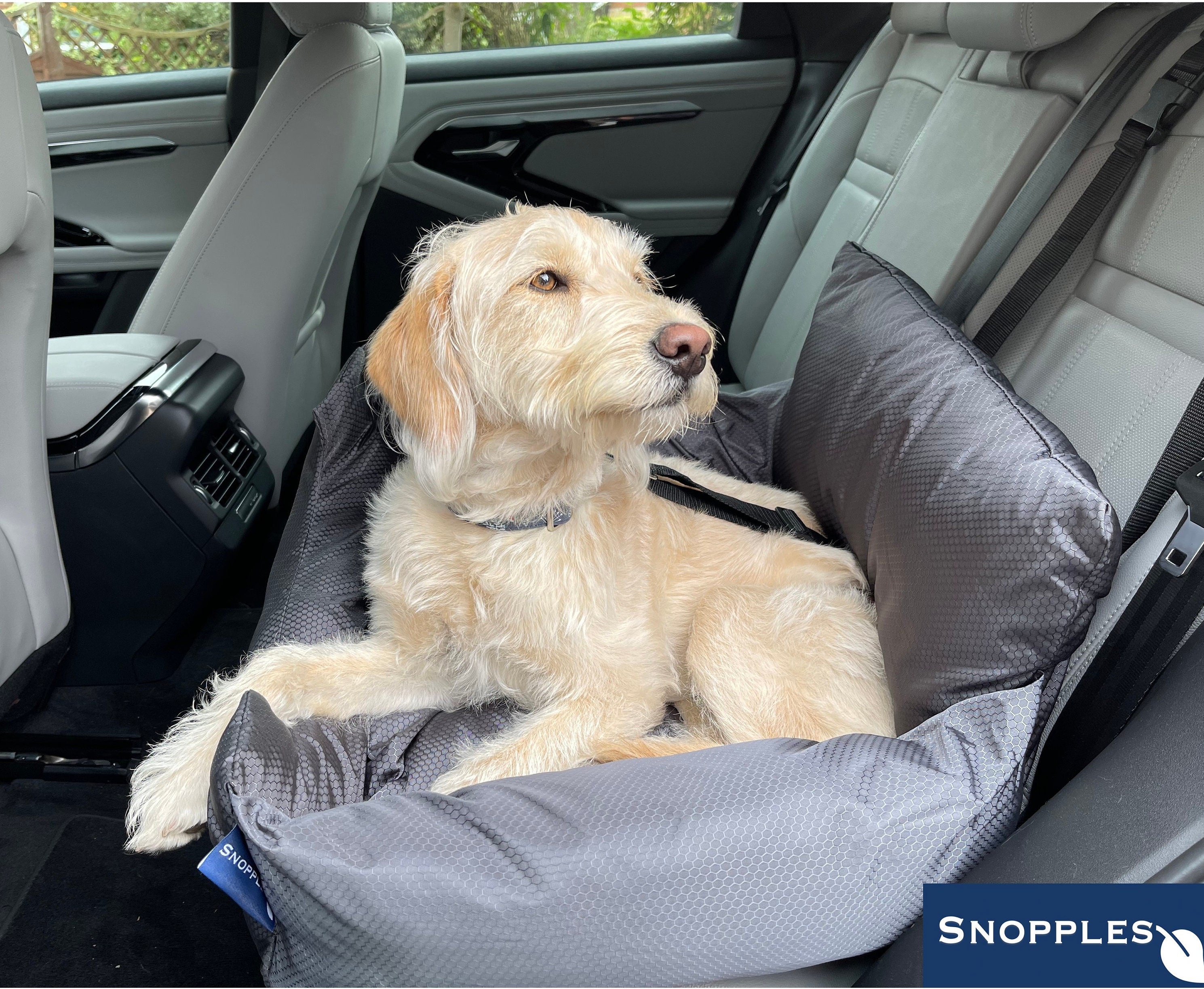 Dog Car Seat for Small Medium Large Dogs up to 50 LBS,Waterproof Car Seat  for Dogs with Safety Belt,Washable Dog Pad,Durable Pet Car Seat for