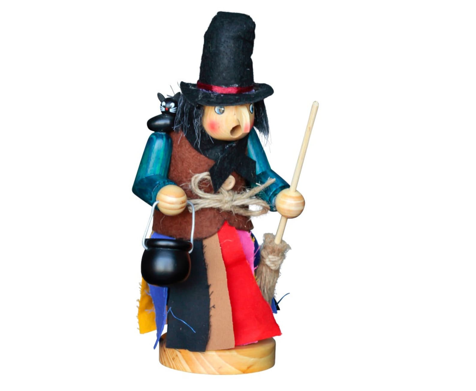 Smoking figure witch Halloween