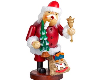 Smoker "Santa Claus" with bell and Christmas tree