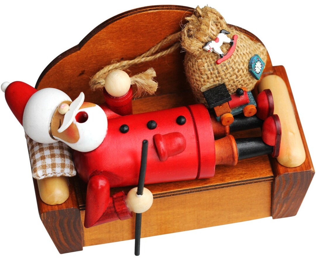 Fumeur Le Père Noël dort sur le canapé Etsy France