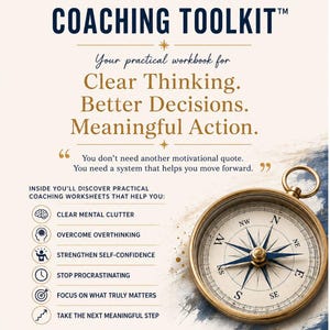The Bayard Coaching Toolkit™ | Free Printable Coaching Workbook | Clarity, Focus & Overcome Overthinking | Digital PDF Download