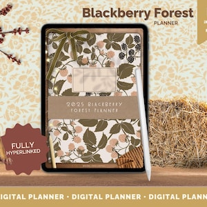 2025 Cozy Portrait Dated Digital Planner — Boho, Minimalist, Goodnotes, iPad Planner, Dated, Daily Planner, Weekly Planner, Digital journal