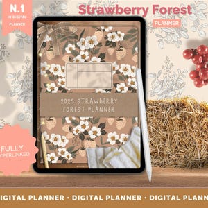 2025 Cozy Portrait Dated Digital Planner — Boho, Minimalist, Goodnotes, iPad Planner, Dated, Daily Planner, Weekly Planner, Digital journal