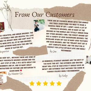 Set di pennelli Butterfly Procreate, timbri, tela e tavolozza di colori immagine 11