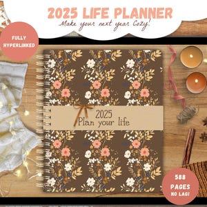 2025 Landscape Dated Digital Planner, Boho, Minimalist, Goodnotes, iPad Planner, Dated, Daily Planner, Weekly Planner, Digital journal