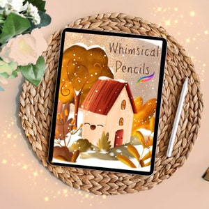 Ensemble de pinceaux de pinceaux WHIMSICAL CRAYONS Procreate | Crayons Procreate vintage Crayons pour procréer Pinceaux | Procréer une palette de couleurs