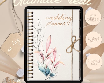 Digital Wedding Planner for Goodnotes, Noteshelf, iPad (PDF)