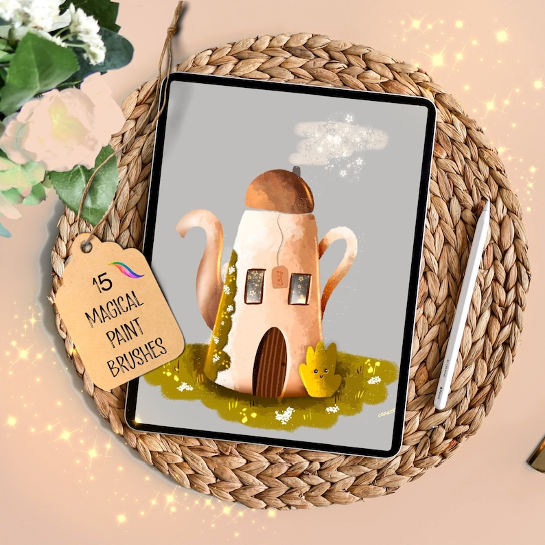 15 Procreate MAGICAL PAINT Brushes Pencil Pastel Brushes Etsy