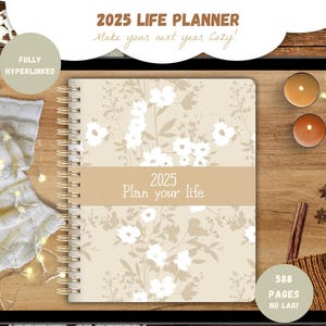 2025 Landscape Dated Digital Planner, Boho, Minimalist, Goodnotes, iPad Planner, Dated, Daily Planner, Weekly Planner, Digital journal