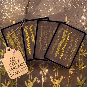 60 Procreate Cozy Garland Brushes Bundle Procreate Christmas Wreath ...