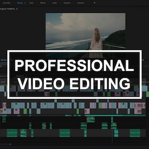 Professional Video Editing, Audio Editing, Adding Music, Text, Subtitles, and Lower Thirds
