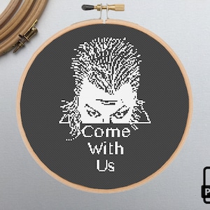 Come With Us - an instant download PDF cross stitch pattern inspired by The Lost Boys