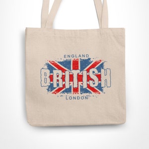 England Tote Bag UK Flag Union Jack Britain England United Kingdom Gift British London