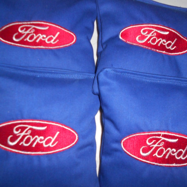 Set of 4 Embroidered  Ford Corn Hole Bags