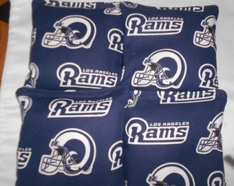 Set of 4 Los Angeles Rams Corn Hole Bags
