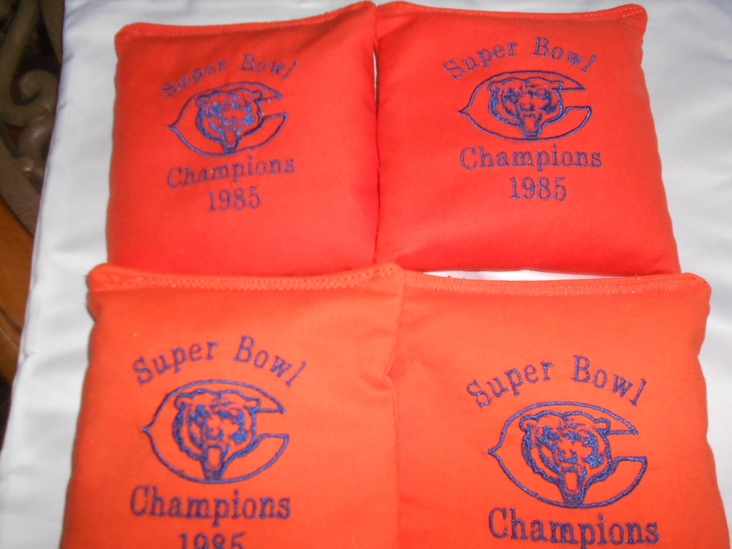 thumbnail image 2 of CORNHOLESHARKS Chicago Cubs World Champs Cornhole Bean Bags | Set Of 8 | ACA Regulation Size | Made In USA 2 of 5