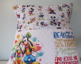 Mickey Mouse, Pluto  Reading Pillow: Kids Book Buddy Gift