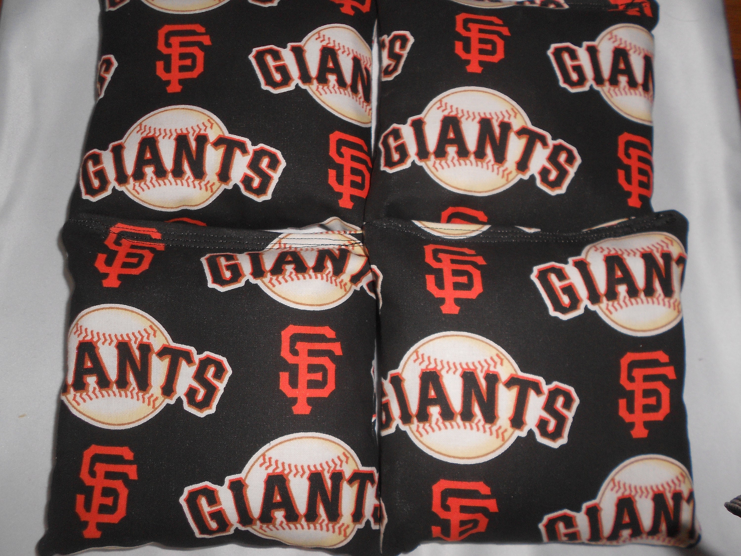 Set of 4 SF Giants Corn Hole Bags - Etsy