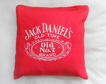 Set of 4 Embroidered Whiskey Corn Hole Bags