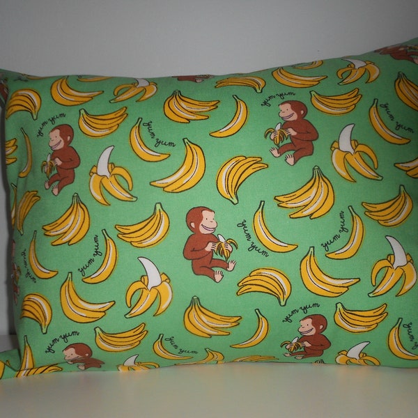 Curious George Travel Pillowcase with or without Pillow, Child's Pillow