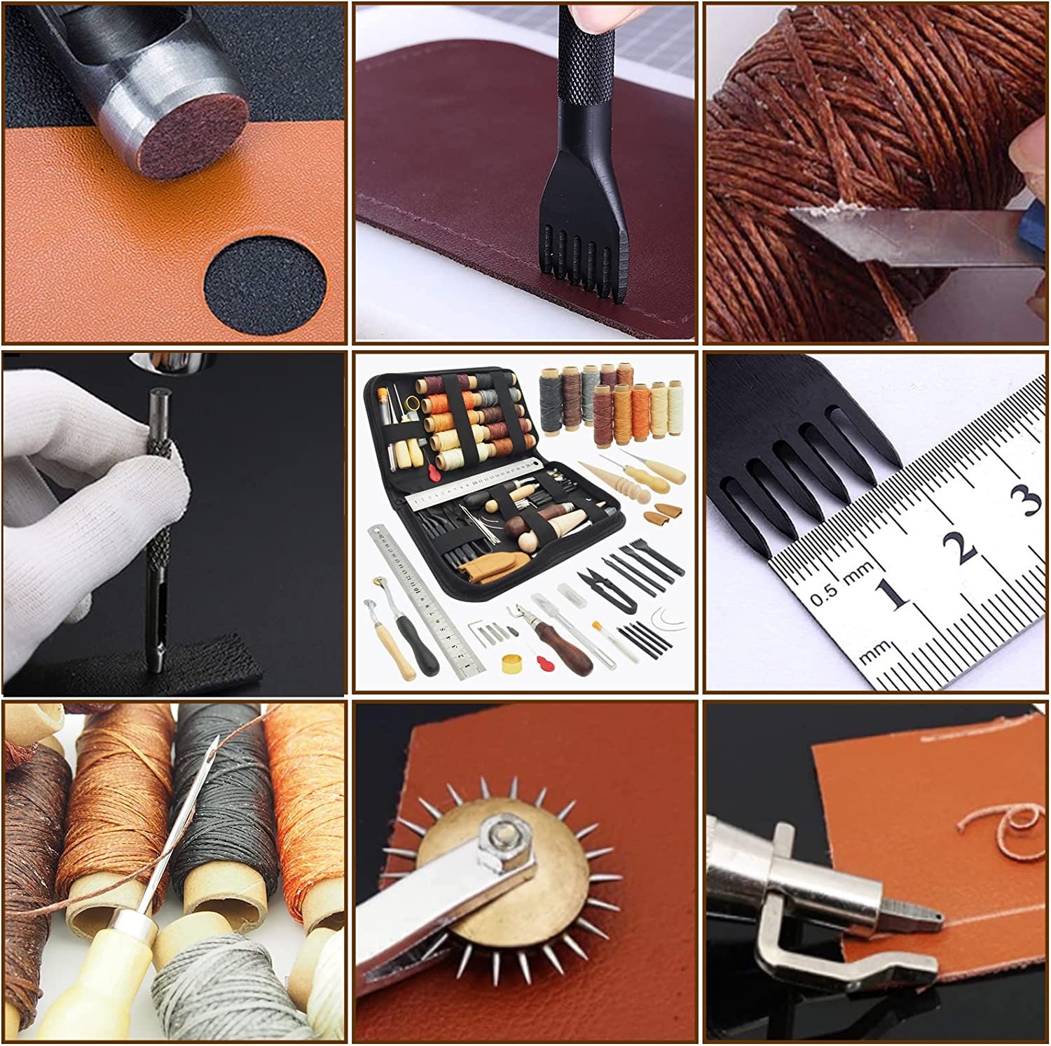 Professional / Basic Tools for Leather Craft Sewing DIY Hand