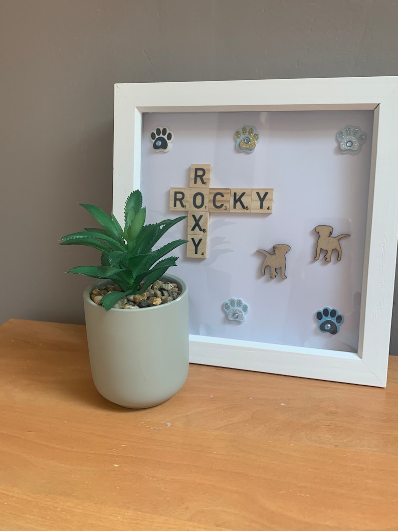 Scrabbleframes (huisdieren) afbeelding 1