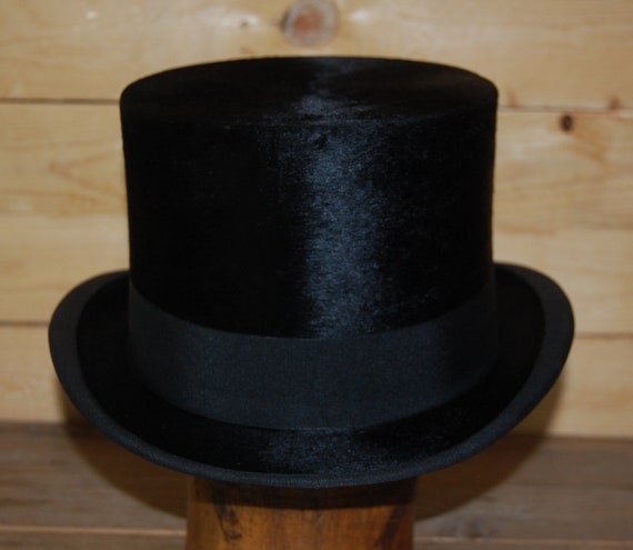 Stunning Large Vintage Antique Silk Top Hat, UK s… - image 3