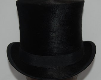 Stunning Vintage Silk Top Hat, Uk size 6 7/8, US size 7, Euro size 56