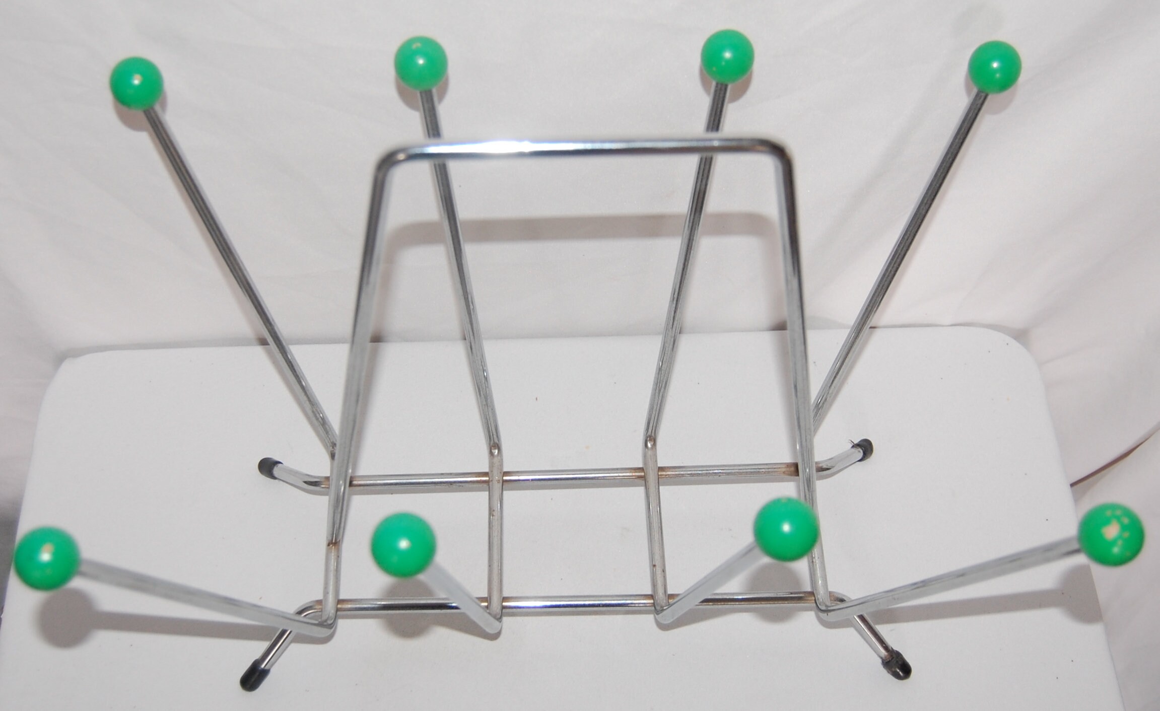 Vintage Magazine Rack Charles and Ray Eames Style - Atomic - Chrome ...