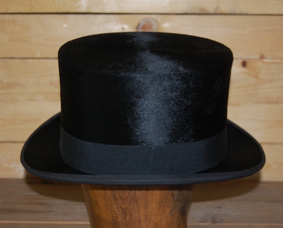 Stunning Large Vintage Antique Silk Top Hat, UK s… - image 2